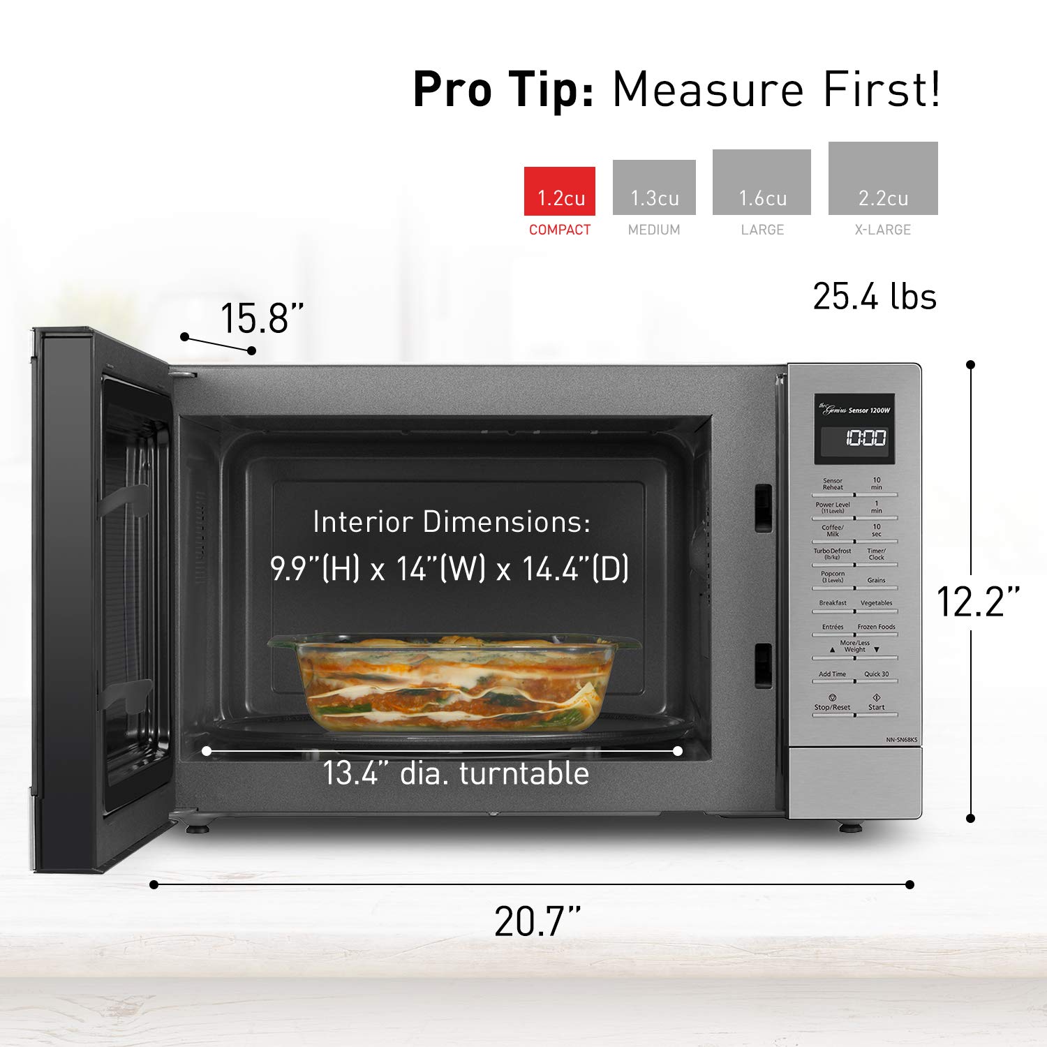 Foto 3 | Horno Microondas Panasonic Nn-sn68ks 1.2 Pies Cúbicos 1200 W- Venta Internacional