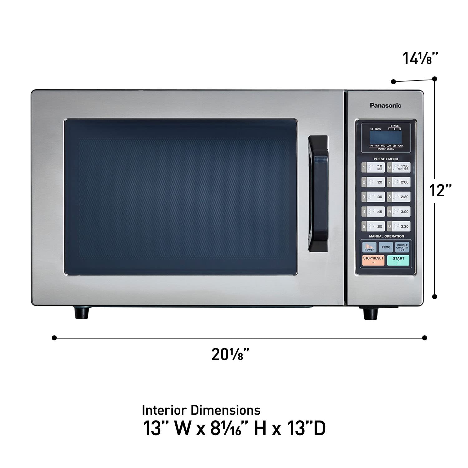 Foto 7 | Horno Microondas Panasonic Ne1054f 1000w 0.8l Acero Inoxidable - Venta Internacional