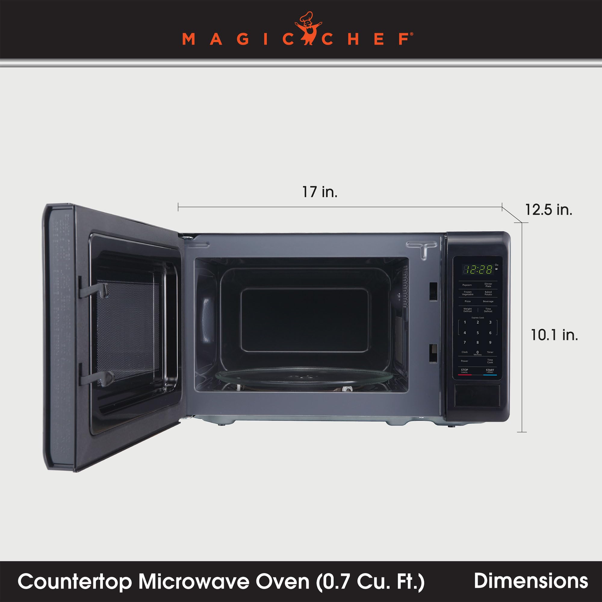 Foto 3 pulgar | Horno Microondas Magic Chef Mc77mb 700w 20l Negro - Venta Internacional.