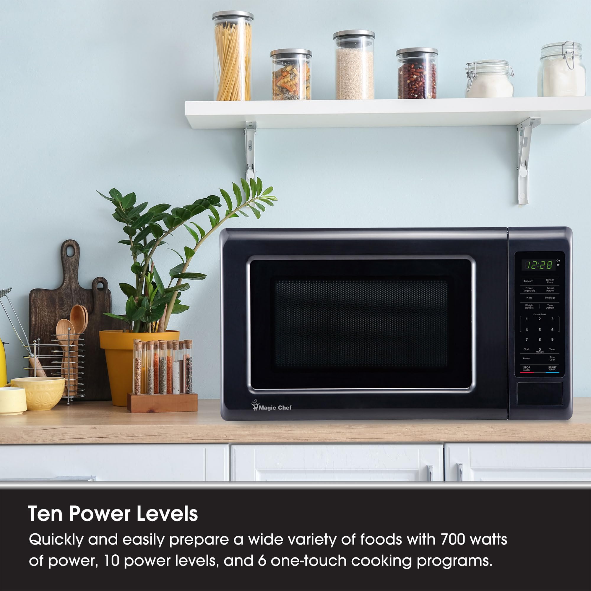Foto 5 pulgar | Horno Microondas Magic Chef Mc77mb 700w 20l Negro - Venta Internacional.