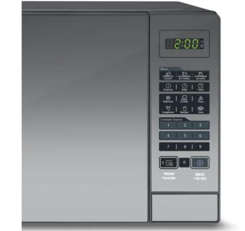 Foto 4 pulgar | Horno De Microondas Midea Gourmet Mmdr07s2mg 0.7 Pies 1050w Gris Puerta Espejo