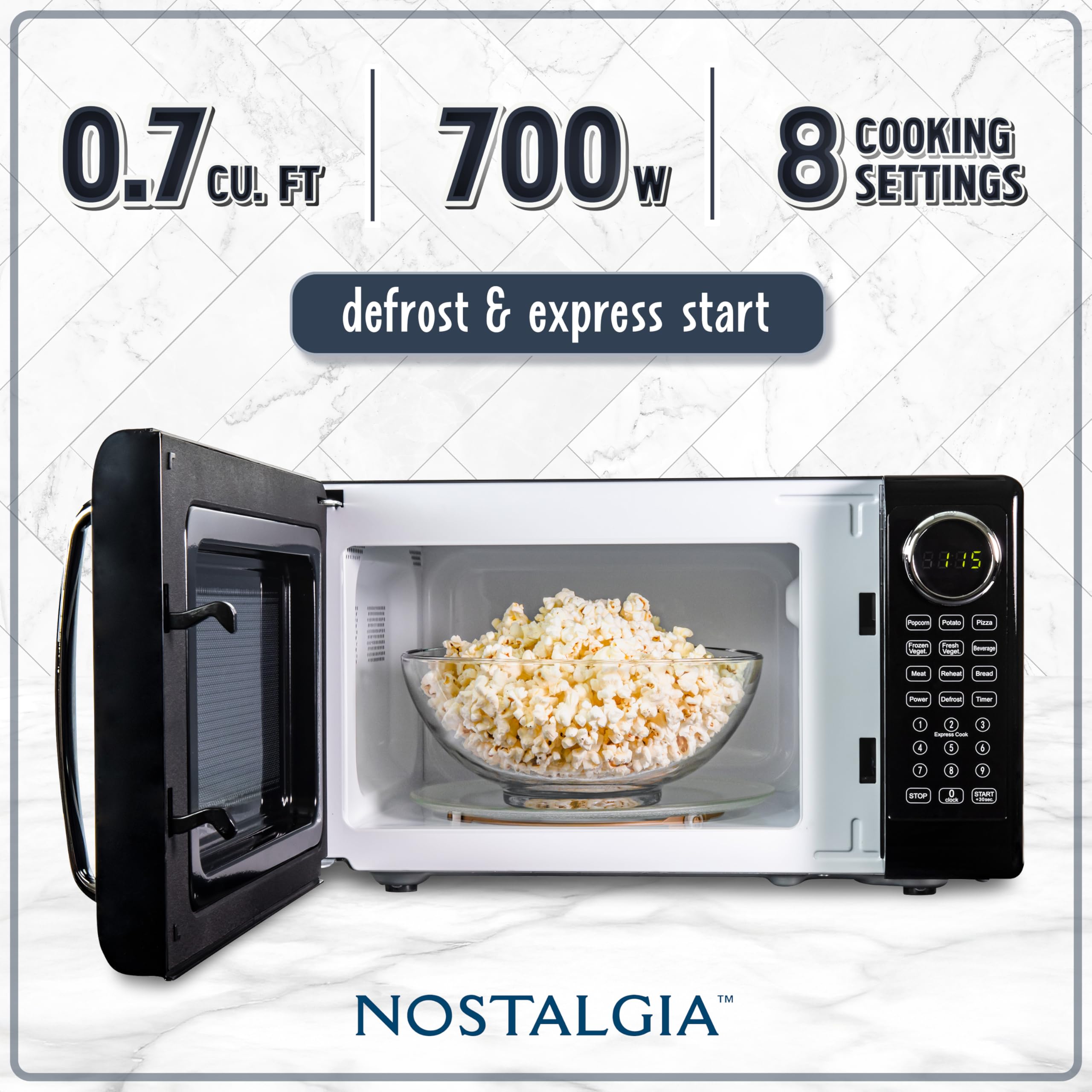 Foto 3 pulgar | Horno Microondas Nostalgia Retro 20l 700w - Venta Internacional
