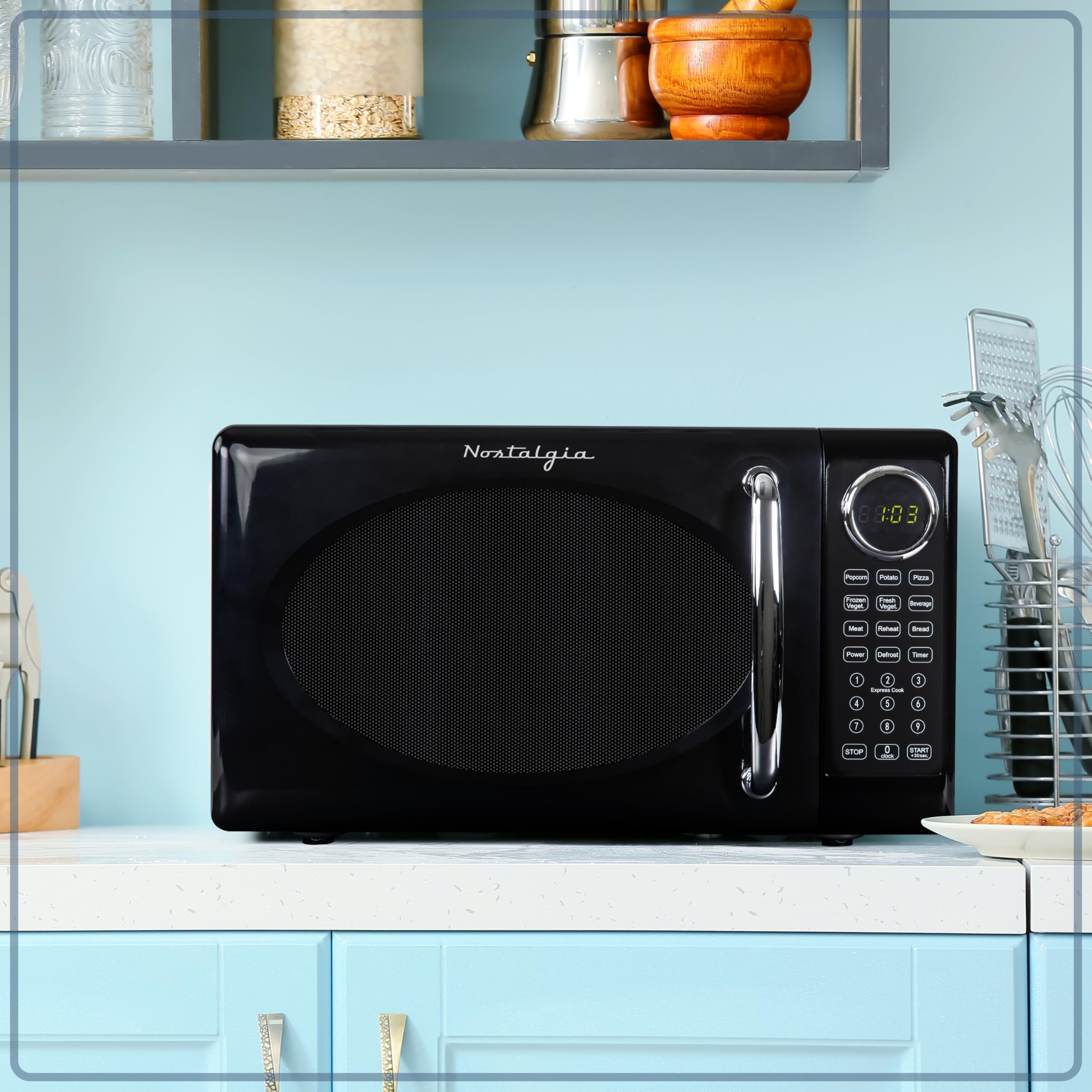 Foto 7 pulgar | Horno Microondas Nostalgia Retro 20l 700w - Venta Internacional