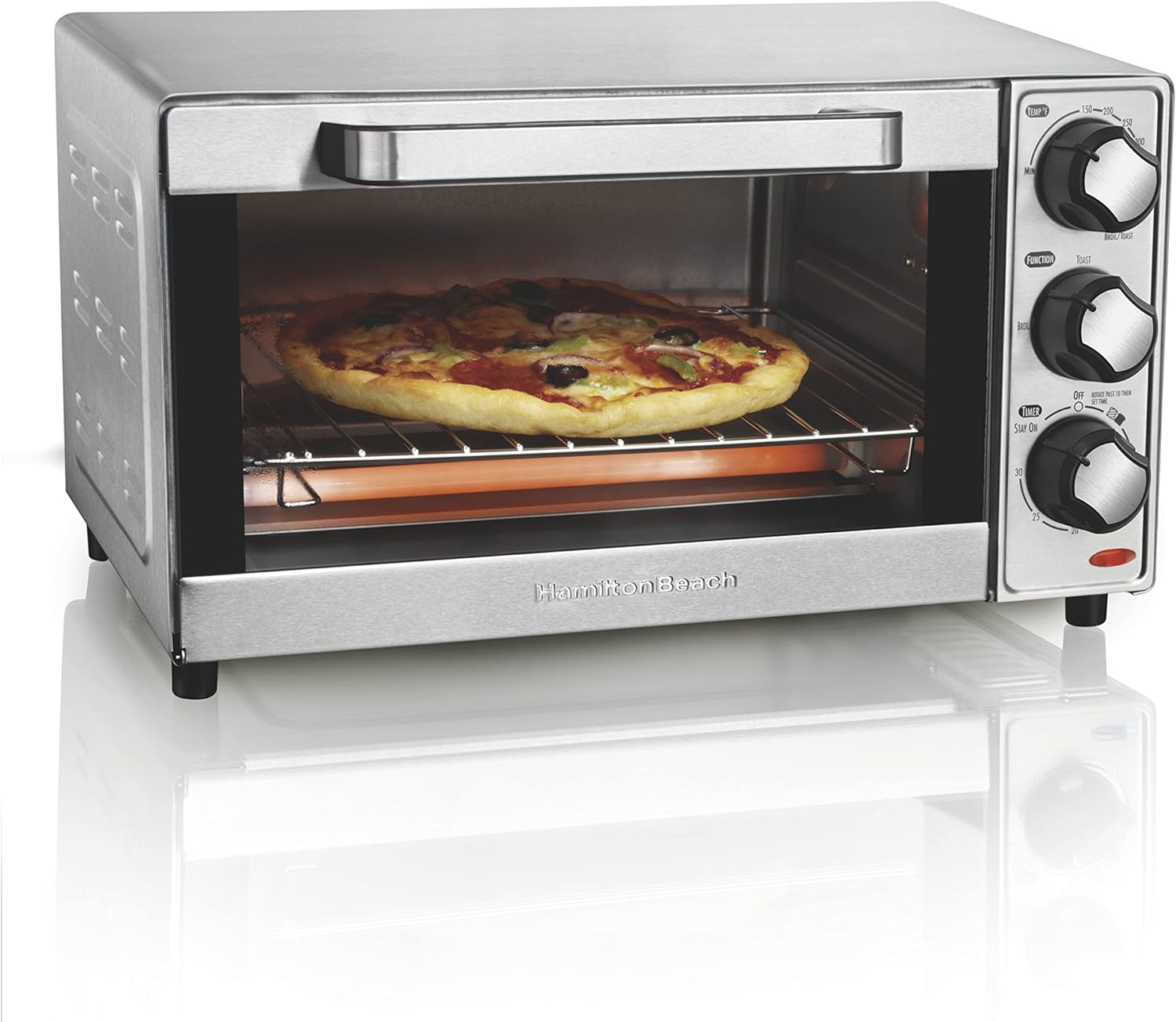 Foto 1 | Horno Eléctrico Hamilton Beach 31401 4 Rebanadas Acero Inoxidable