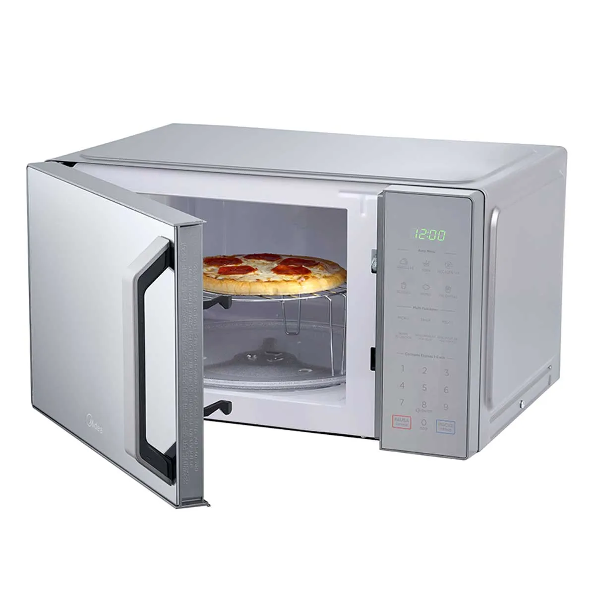 Foto 2 | Horno de Microondas Midea 1.1 Pies MMDXG11S2MG Gris