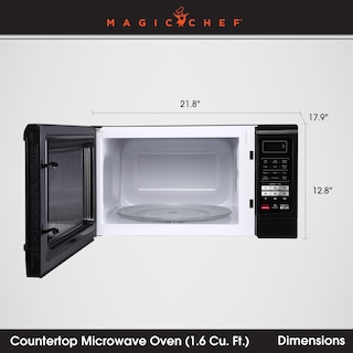 Foto 4 | Horno de Microondas Magic Chef 1.6 Pies Negro-Venta Internacional
