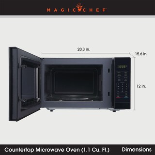 Foto 4 | Horno de Microondas Magic Chef 1.1 Pies Negro-Venta Internacional