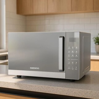 Foto 2 | Horno De Microondas Daewoo 0.9 Pies Cúbicos Gris Dmm-0920wg