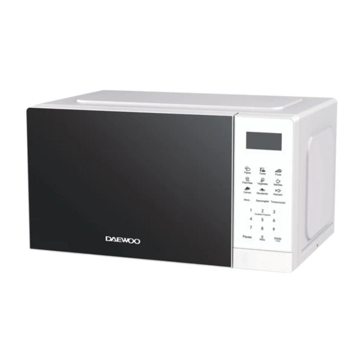Foto 3 pulgar | Horno De Microondas Daewoo 0.7 Pies Cúbicos Blanco Dmm-0720ww