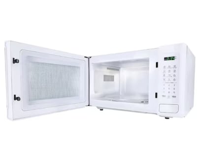 Foto 3 | Horno De Microondas 1.1 Pies Color Blanco Marca Daewoo