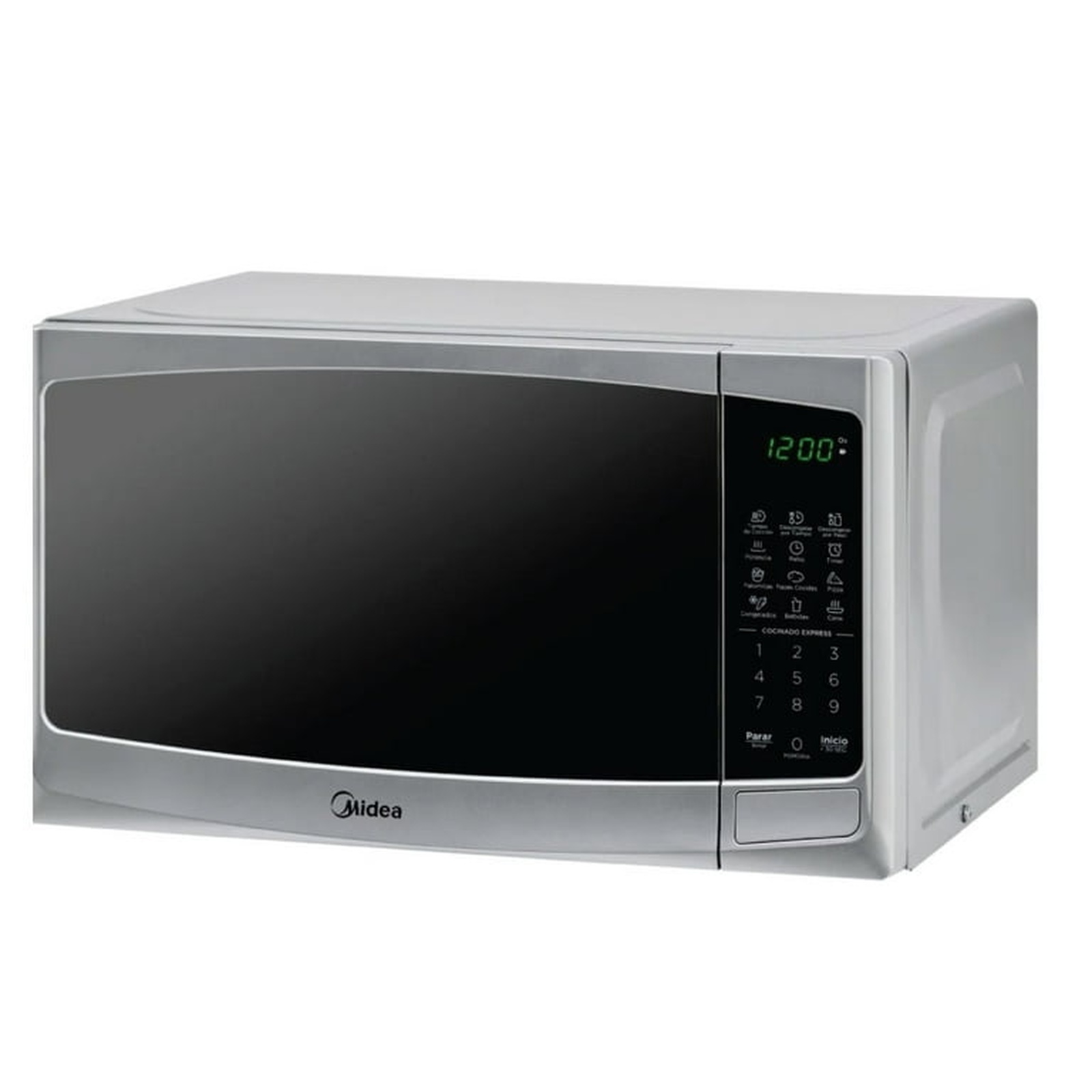 Foto 2 pulgar | Horno De Microondas Midea  Mmdp07s2bg 0.7 Pies Silver  Espejo