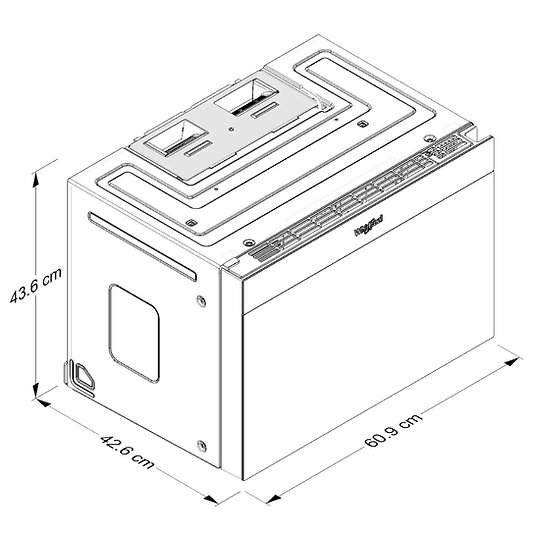 Foto 6 pulgar | Microcampana Whirlpool Wmms5024ss De 61 Cm (24'') Capacidad 1.4 P³ Acero Inox