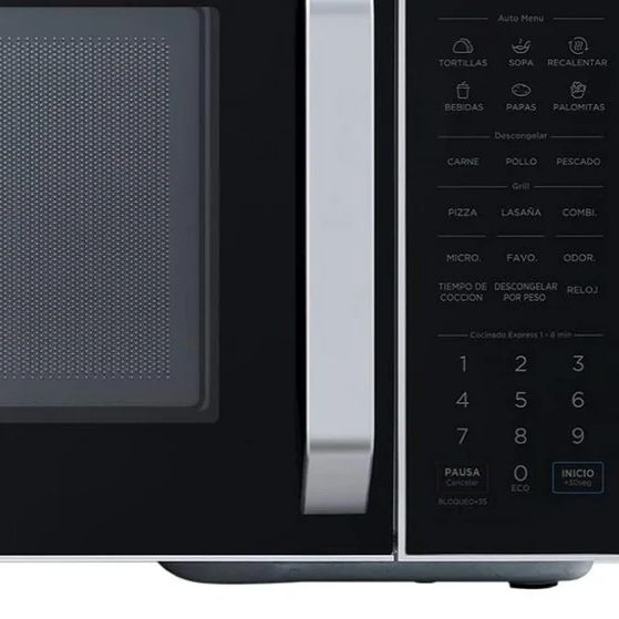 Foto 3 pulgar | Horno De Microondas 1.1 Pies Color Negro Con Blanco Midea
