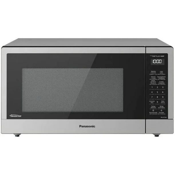 Foto 4 pulgar | Horno De Microondas 1.6 Inverter Plateado Panasonic