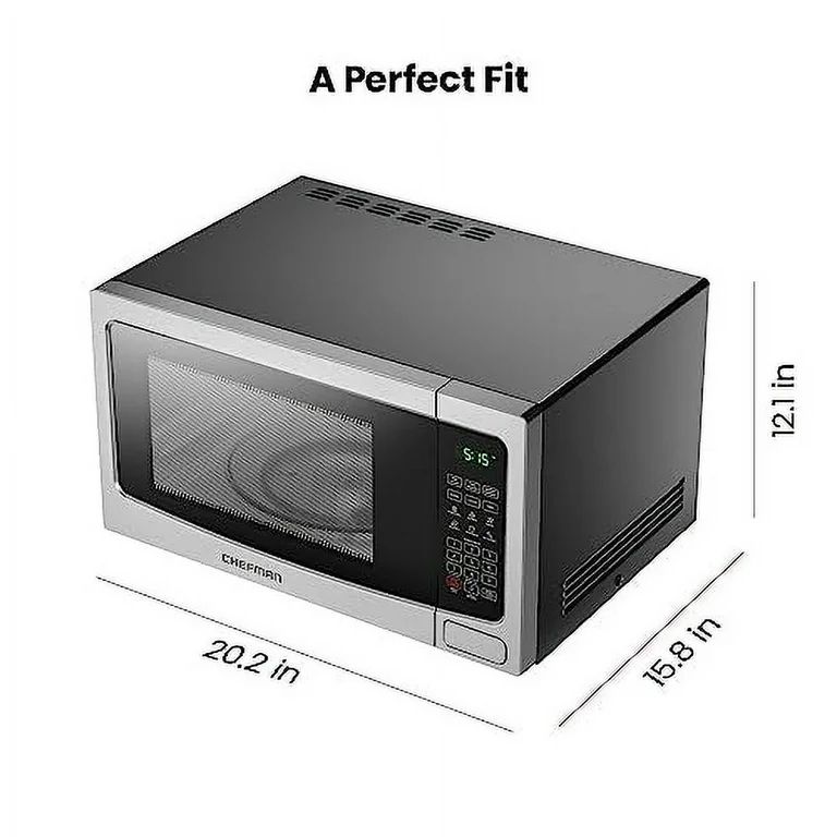 Foto 3 pulgar | Horno de Microondas Chefman 1.1 Pies RJ55-SS-11-MX