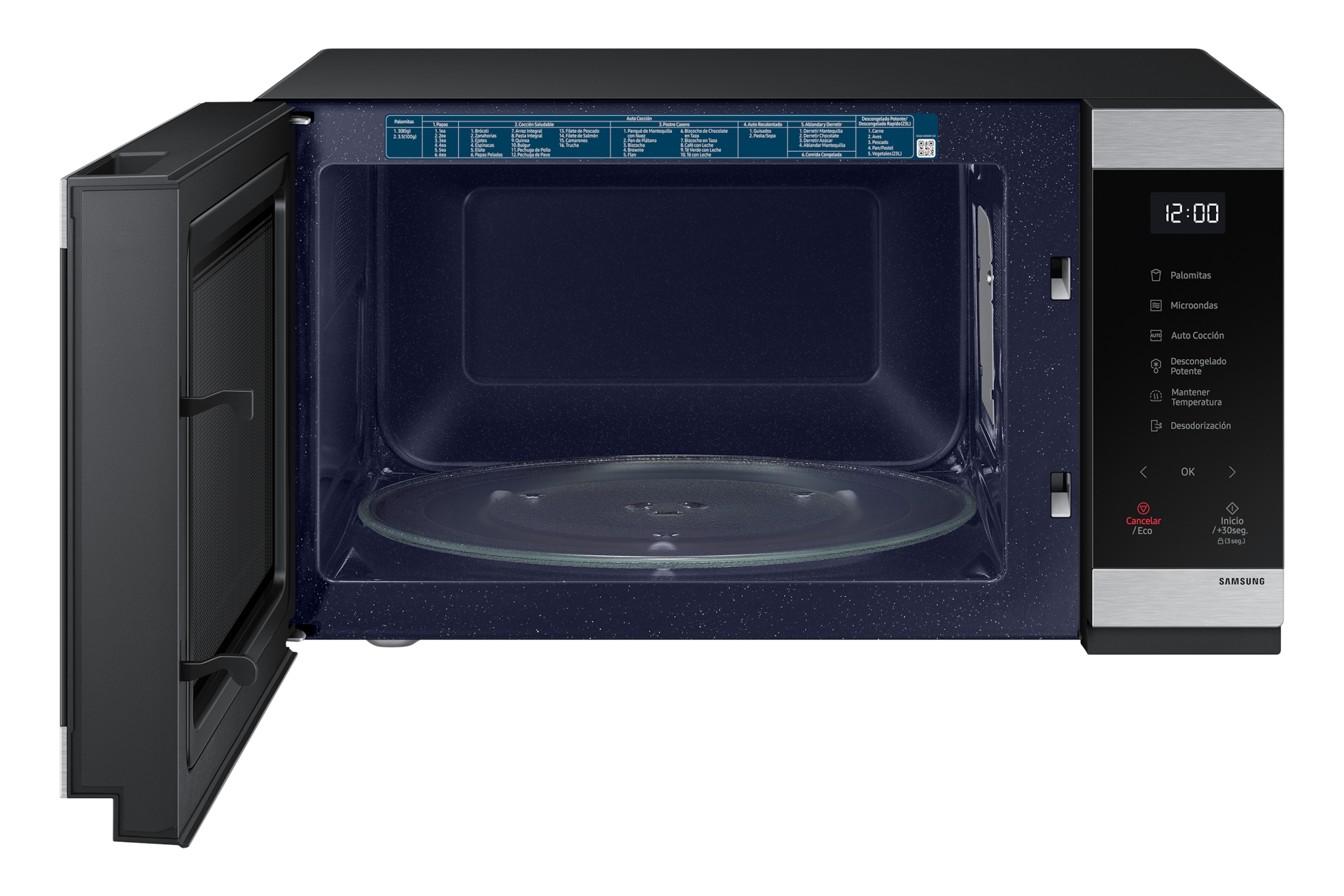 Foto 3 pulgar | Horno De Microondas 40l Samsung 1.4ft Power Defrost Plata