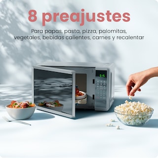 Foto 3 | Chefman Microondas Digital 0.7 Pies Cúbicos | 8 Menús Automáticos Acabado Espejo