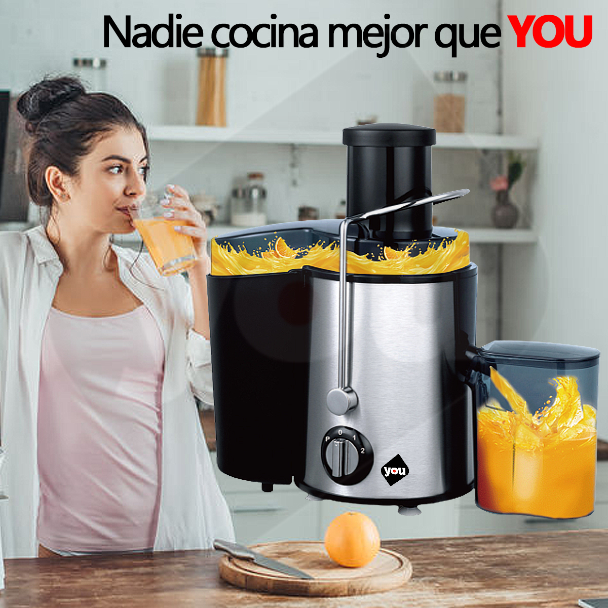 Foto 9 pulgar | Extractor de Jugos You de 1000 W