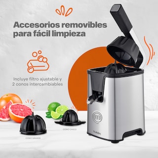 Foto 4 | Exprimidor Eléctrico de Cítricos MasterChef MK-CJ-600 Plateado