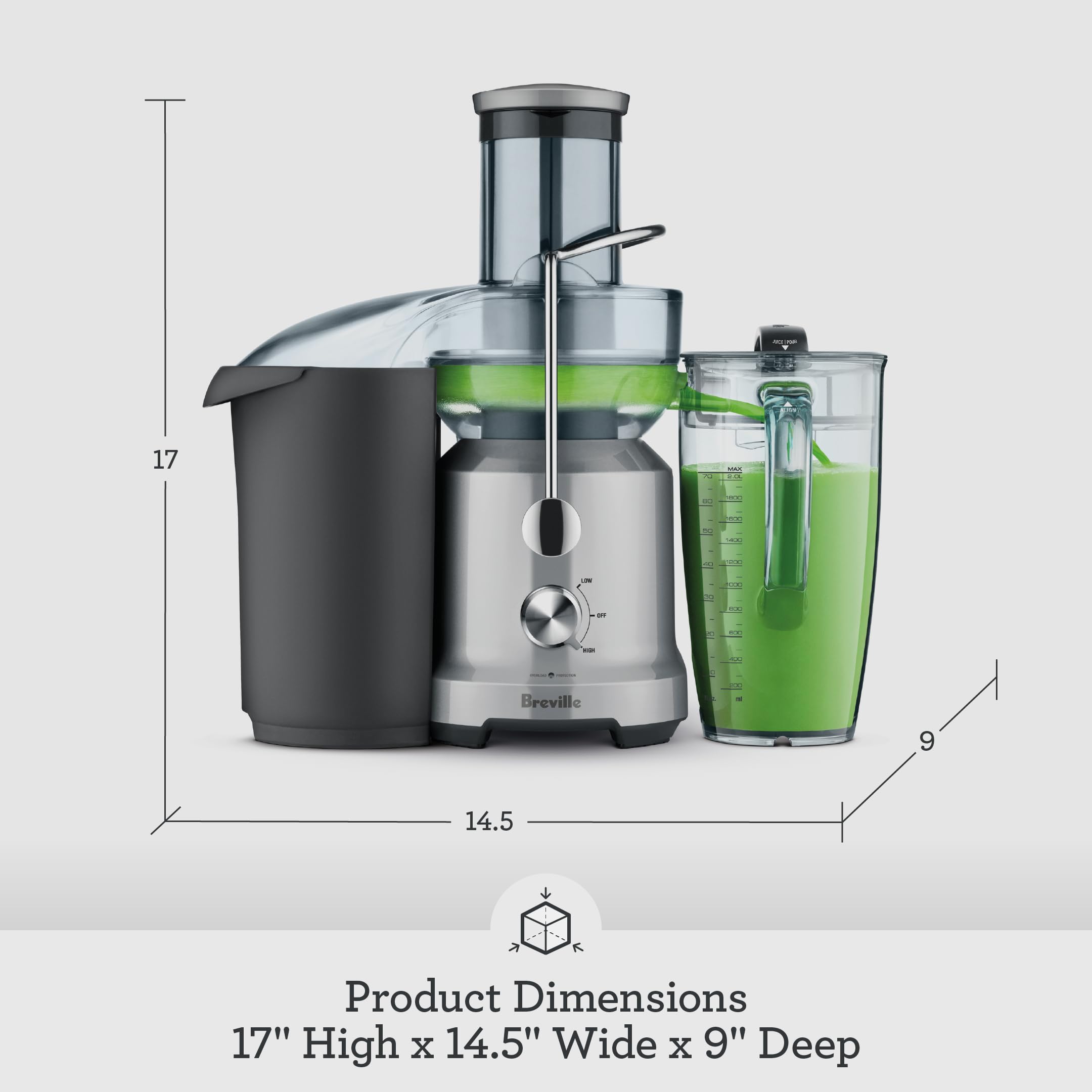 Foto 7 pulgar | Exprimidor Breville Juice Fountain Cold BJE430SIL 2 Velocidades 2l- Venta Internacional