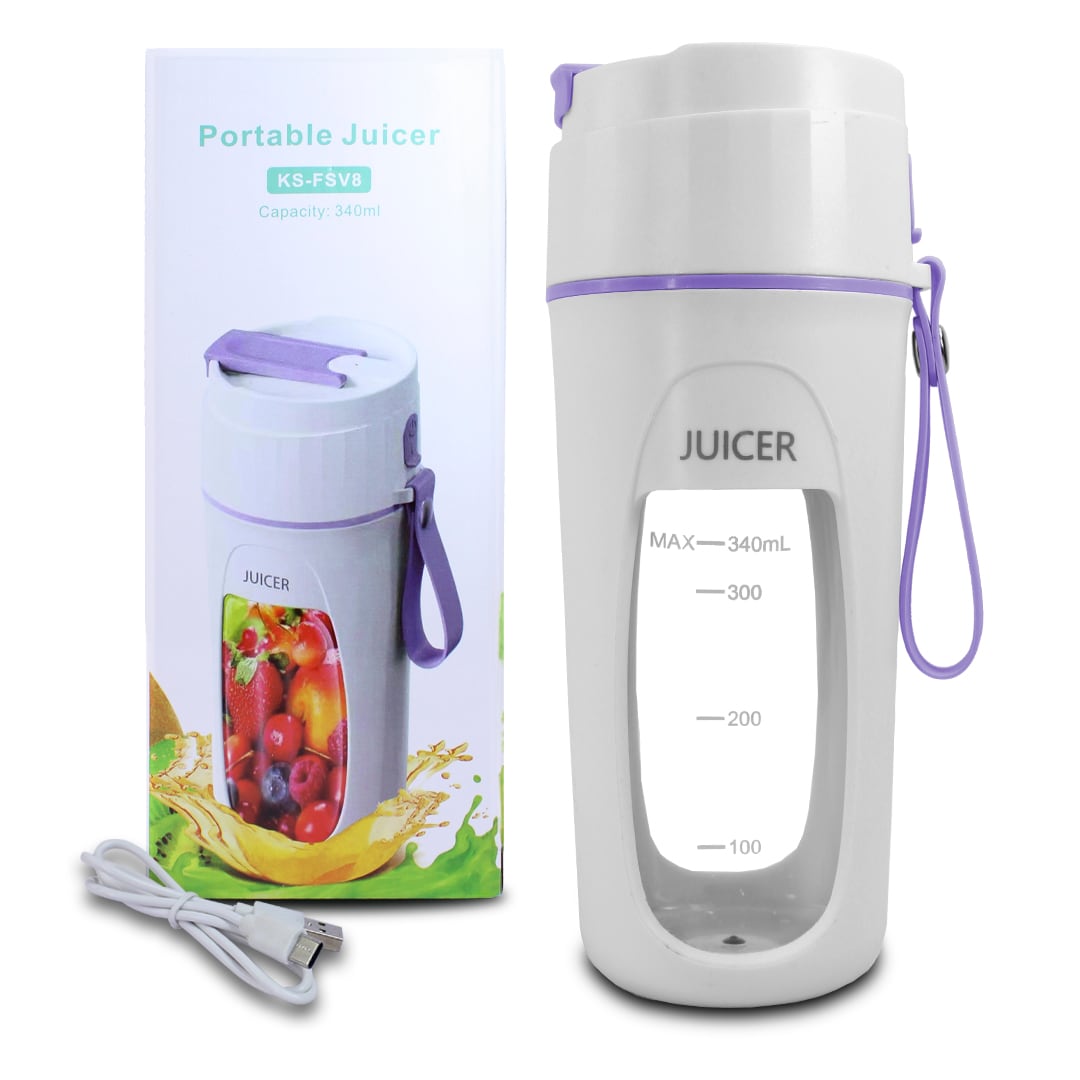 Multi-funcional Juicer Recargable Vaso Licuador, Revolvedor Con Capacidad De 340 Ml $310