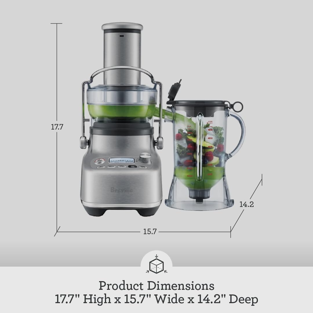 Foto 7 pulgar | Licuadora Y Exprimidor Breville 3x Bluicer Pro Bjb815bss 1.5l - Venta Internacional.