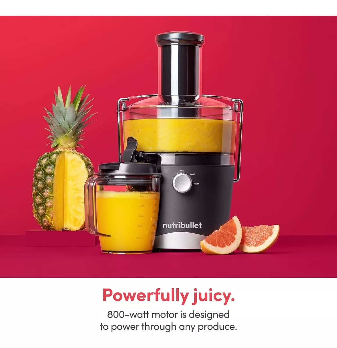 Foto 3 pulgar | Exprimidor Para Jugo Nutribullet Juicer  800 w 2 Velocidades