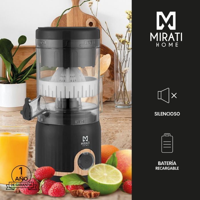 Foto 4 | Exprimidor de Cítricos Mirati Home Negro MBJ02N Batería Recargable 13000 mAh