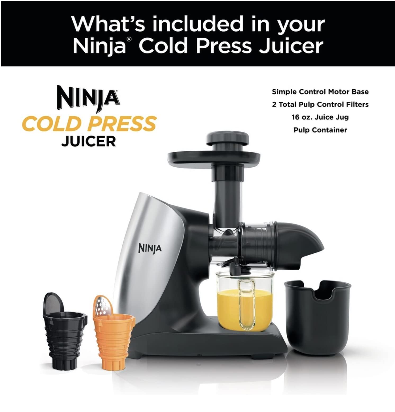 Foto 3 pulgar | Juicer Ninja Cold Press Pro - Venta Internacional