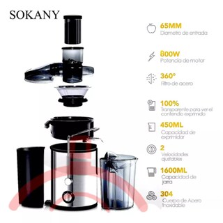 Foto 6 | Extractor de Jugos Automático Sokany