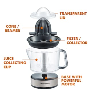 Foto 2 | Exprimidor Eléctrico De Cítricos Elite Gourmet Ets623 700 Ml Negro/acero - Venta Internacional.