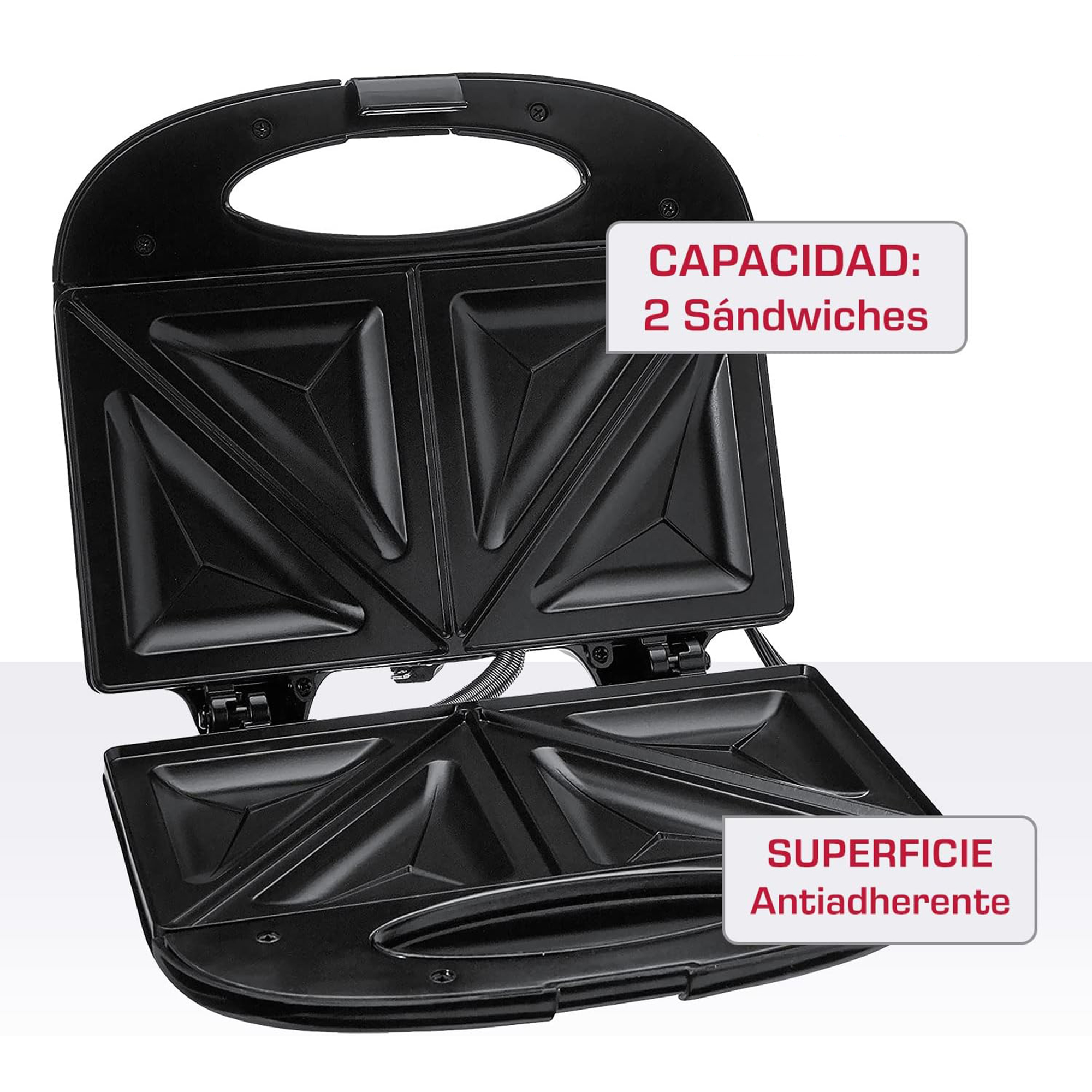 Foto 5 | Sandwichera Eléctrica T-fal SM2118MX color Negro Antiadherente 700 W