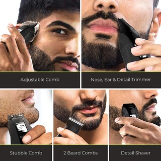 Foto 6 | Kit de Aseo Pg6025 Recortadora de Barba Funciona con Litio - Venta Internacional