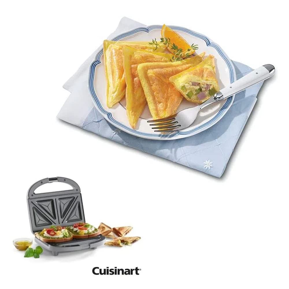 Foto 5 pulgar | Sandwich Grill Cuisinart Wm-sw2n1 Cocina 2 Unidades Plateadas Sin Bpa - Venta Internacional.