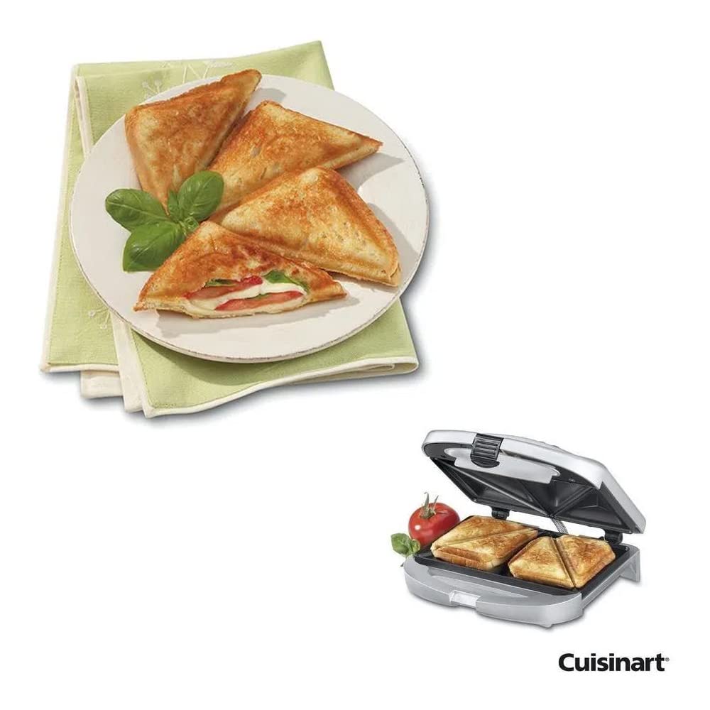 Foto 6 pulgar | Sandwich Grill Cuisinart Wm-sw2n1 Cocina 2 Unidades Plateadas Sin Bpa - Venta Internacional.