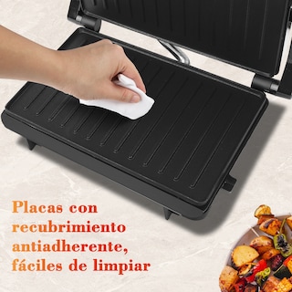 Foto 4 | Sandwichera Eléctrica Panini Parrilla Antiadherente 750 W