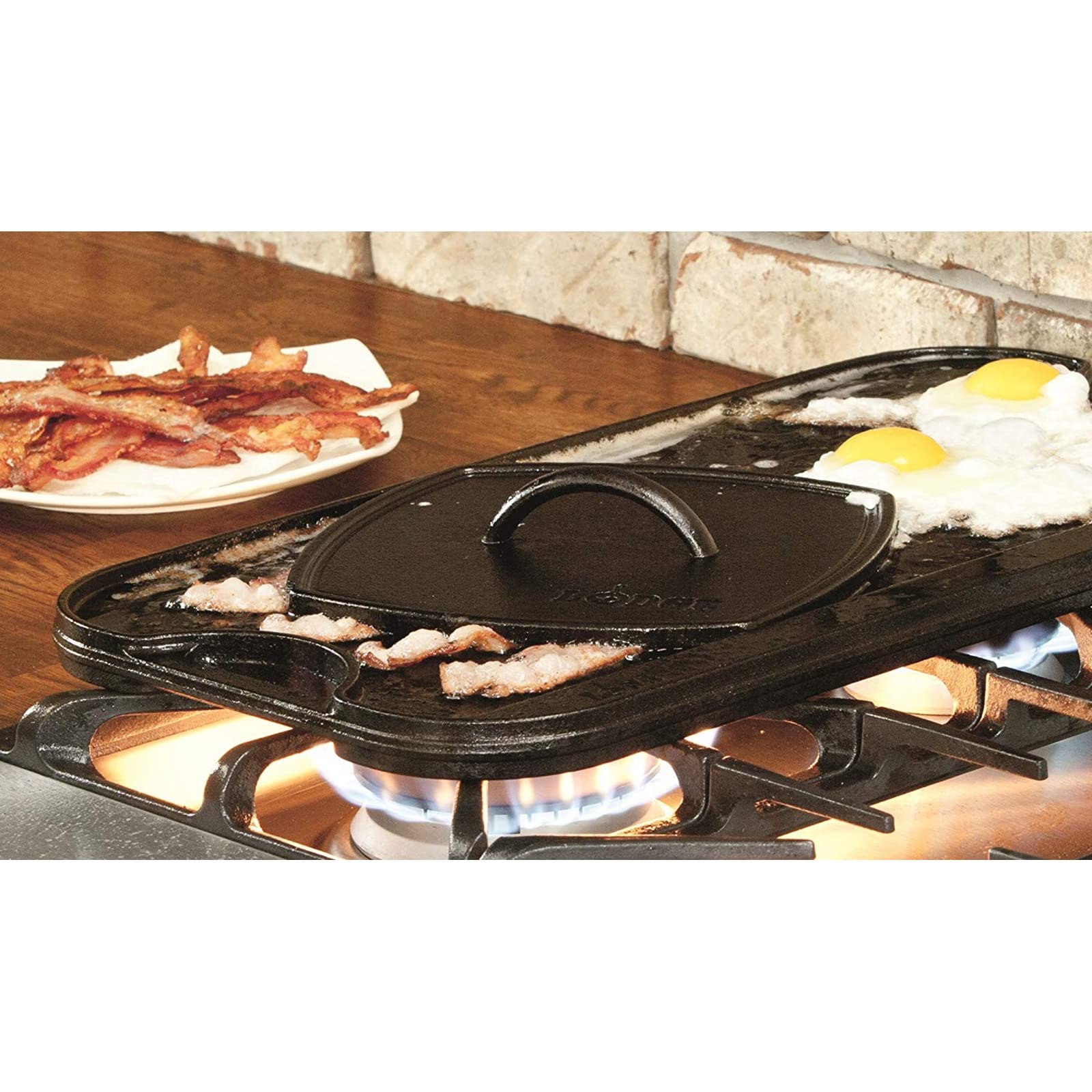 Foto 6 pulgar | Panini Press Lodge Lpp3, De Hierro Fundido, Acanalado, 21 Cm - Venta Internacional.