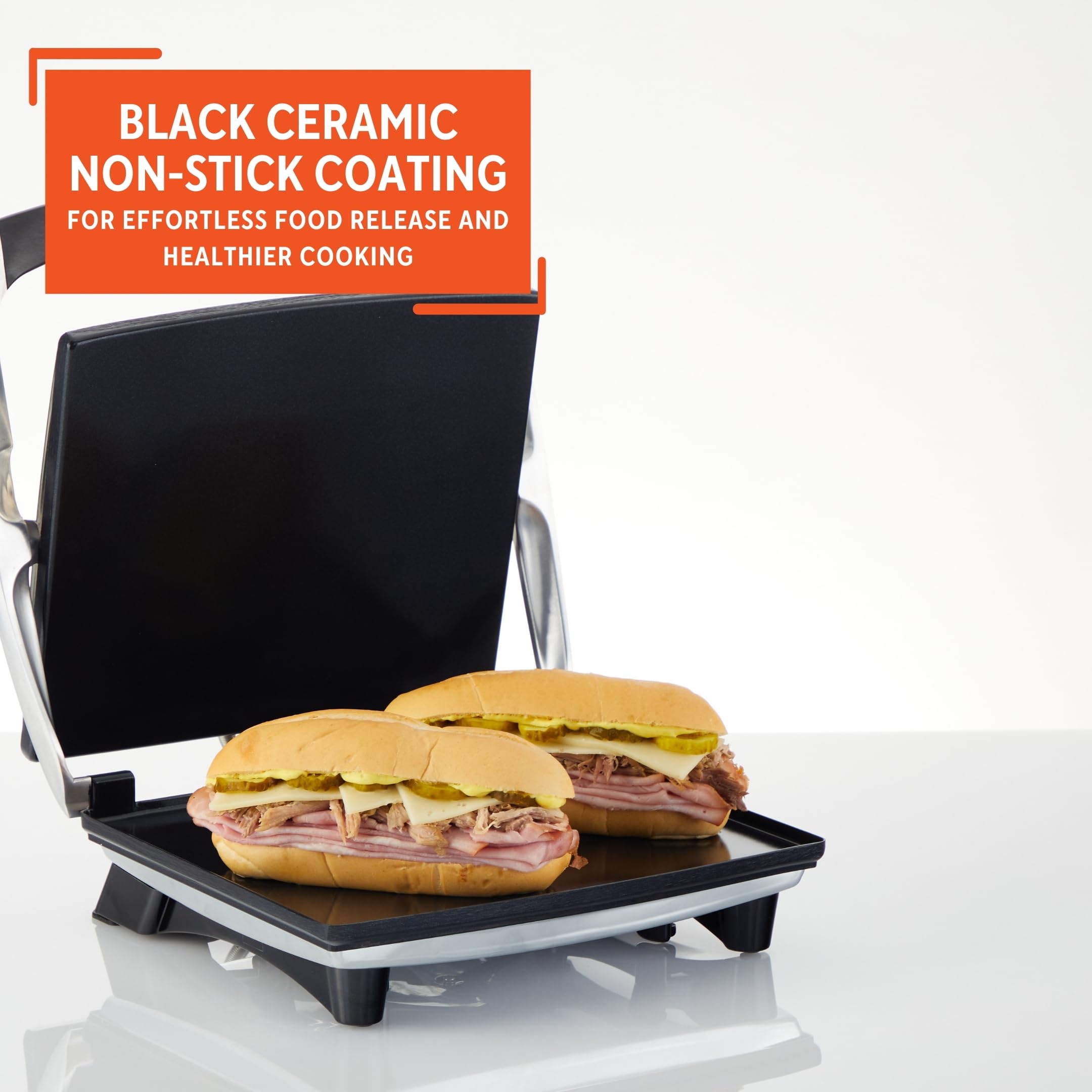Foto 6 pulgar | Sandwichera Panini Press Imusa De Acero Inoxidable 30x25 Cm - Venta Internacional.