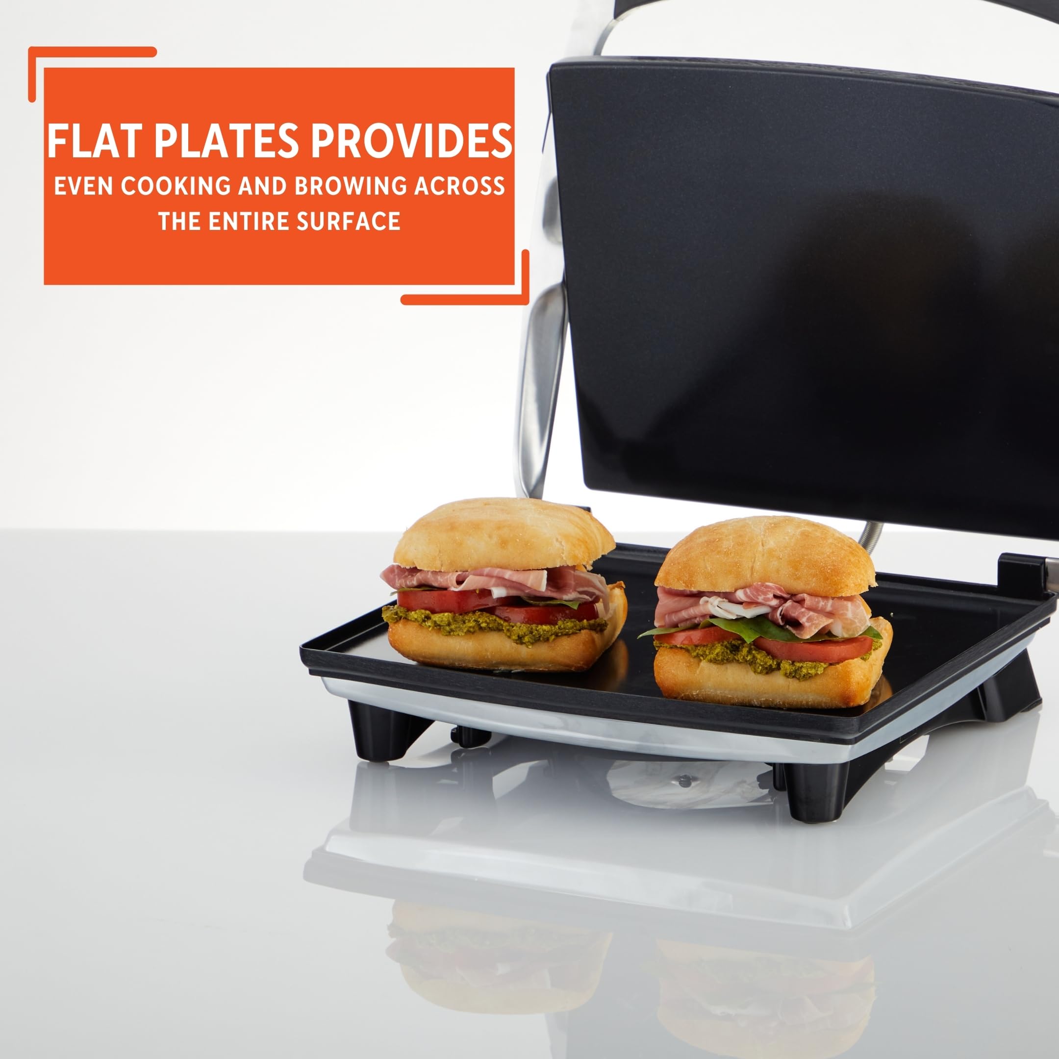 Foto 7 pulgar | Sandwichera Panini Press Imusa De Acero Inoxidable 30x25 Cm - Venta Internacional.