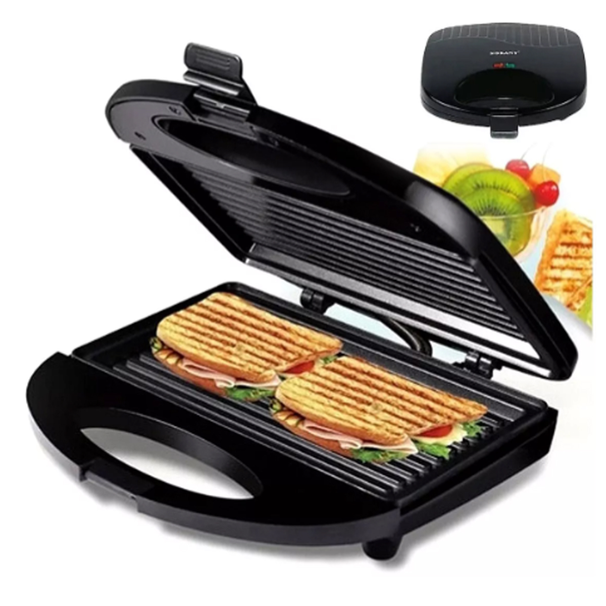 Foto 2 pulgar | Sandwichera Eléctrica Sokany Tostador Grill Antiadherente