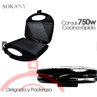 Foto 3 | Sandwichera Eléctrica Sokany Tostador Grill Antiadherente