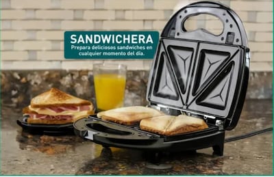Foto 3 | Sandwichera Waflera Eléctrica 3 En 1