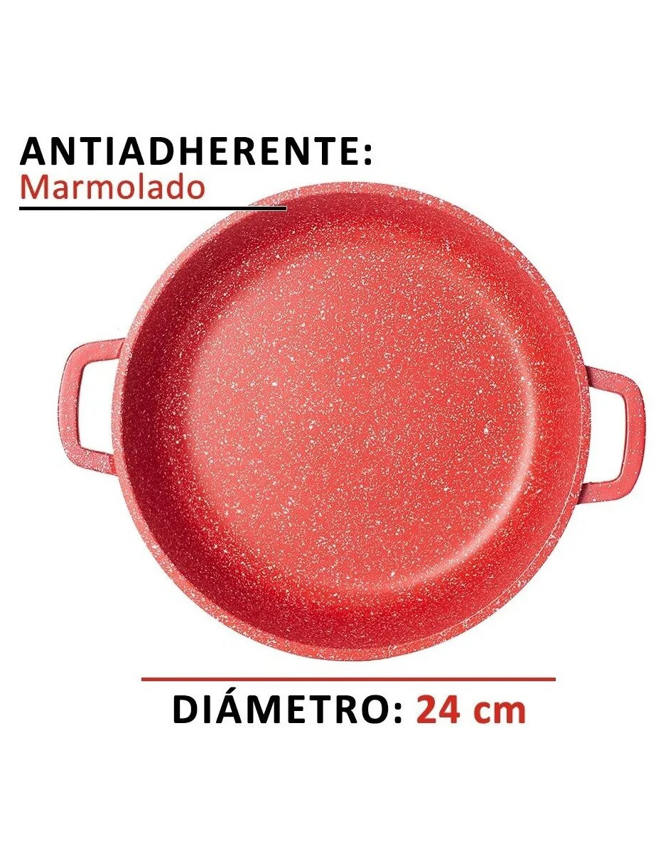 Foto 2 | Olla Ultra Hot Spot color Rojo24 CM