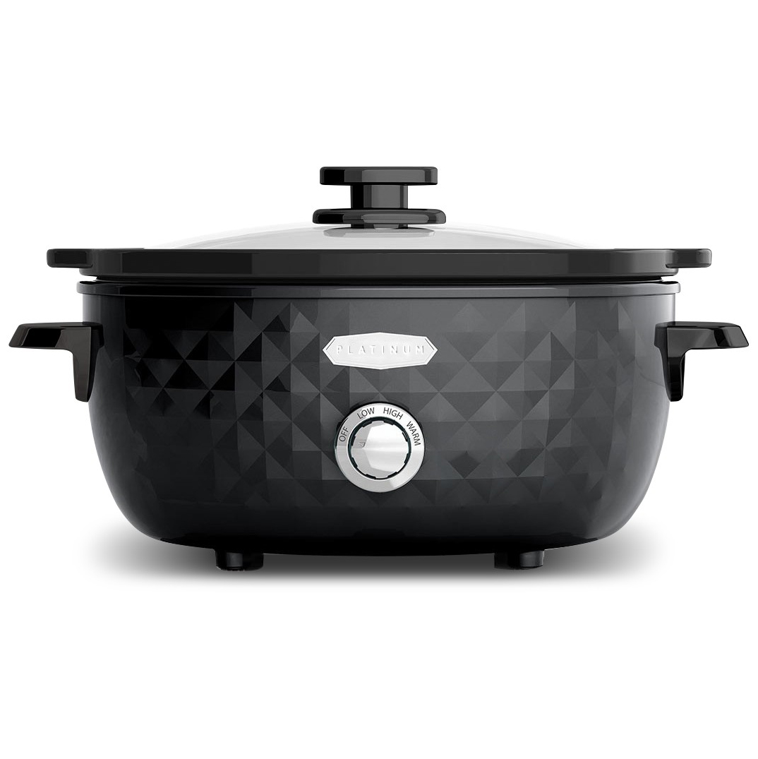 Olla de Cocción Lenta Elite 6 Qt Diamante Negro