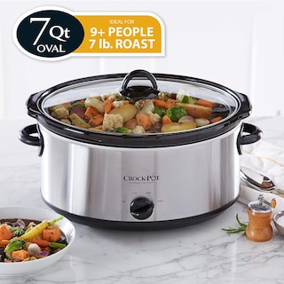 Foto 2 | Venta Internacional- Olla de Cocción Lenta Crock-Pot de Acero Inoxidable 7 L