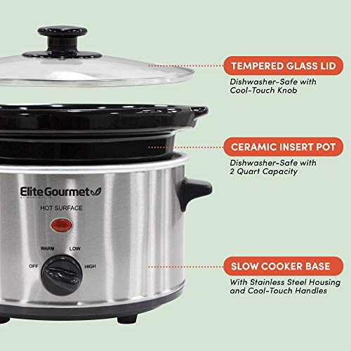 Foto 2 | Olla de Cocción Lenta Elite Gourmet Mst-275xs# 2l- Venta Internacional