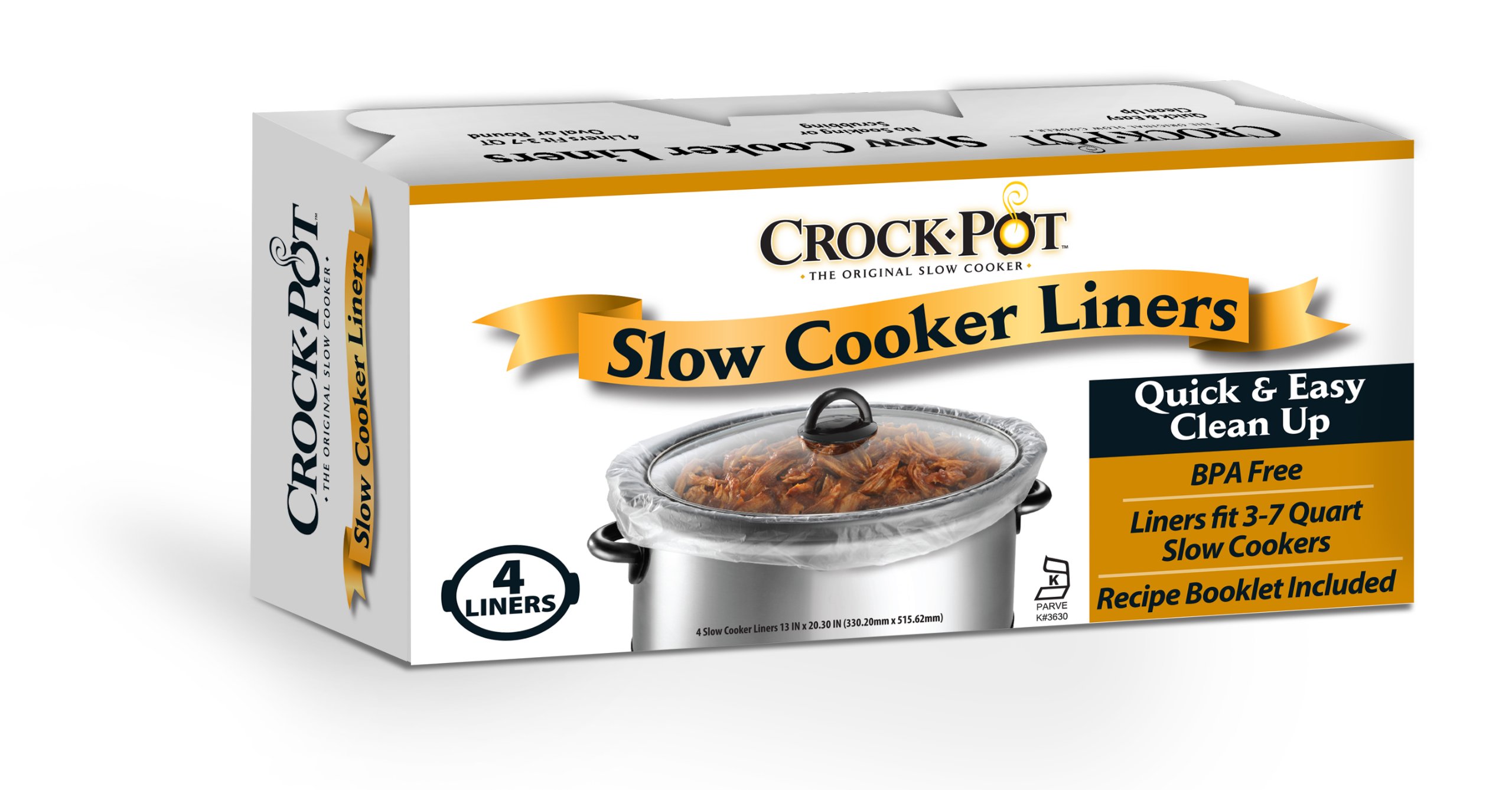 Forros para Olla de Cocción Lenta Crock-pot 6 Paquetes De 4 Unidades - Venta Internacional