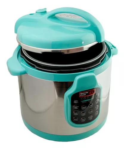 Foto 3 pulgar | Olla De Presion Speedy Cook Multifuncional 6 En 1 5.7 Litros Turquesa