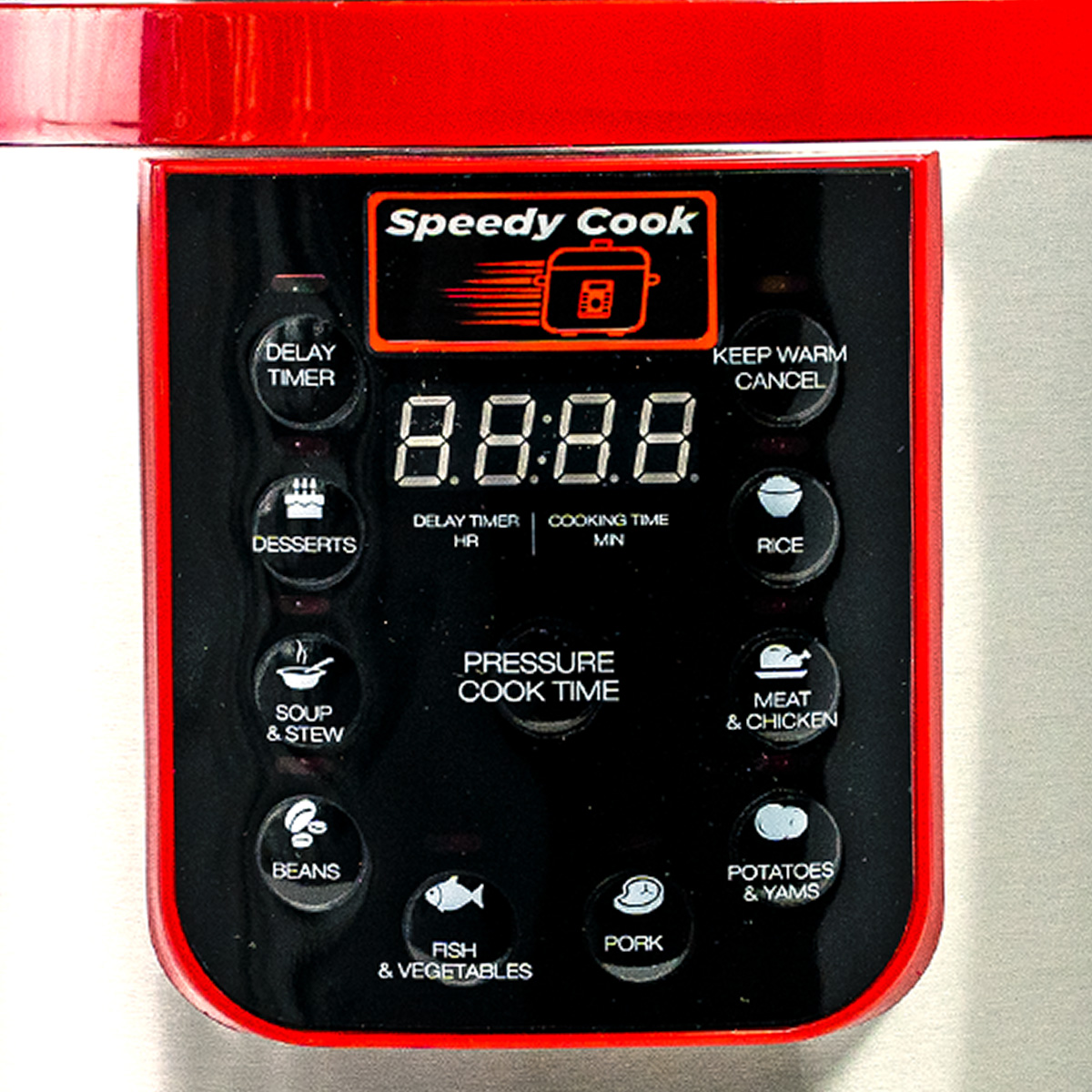 Foto 2 | Olla De Presion Speedy Cook Multifuncional 6 En 1 9.7 Litros Rojo