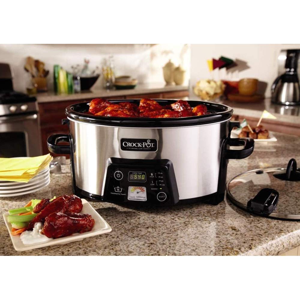 Foto 5 pulgar | Olla de cocción lenta programable Crock-Pot SCCPCTS605-S Cook Travel Serve de 6 litros - Venta Internacional